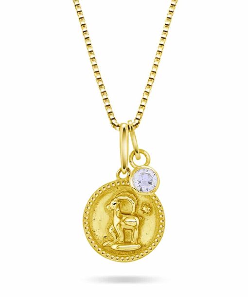 Smykke i gull med zirkonia VÆREN