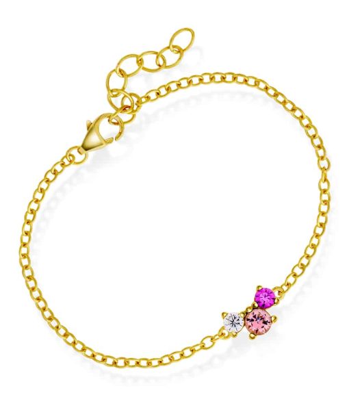 Armbånd i sølv med zirkonia