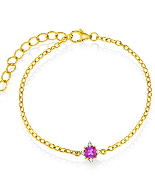 Armbånd i sølv med zirkonia