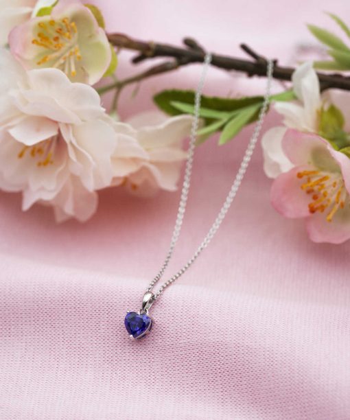 Alternative view of Smykke i sølv med zirkonia hjerte