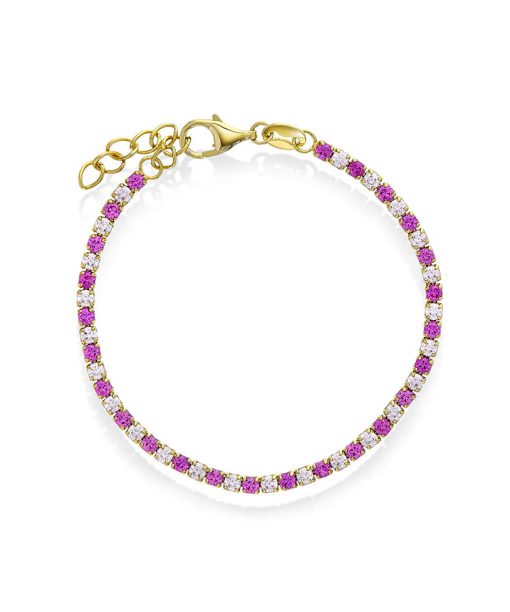 Armbånd i sølv med zirkonia