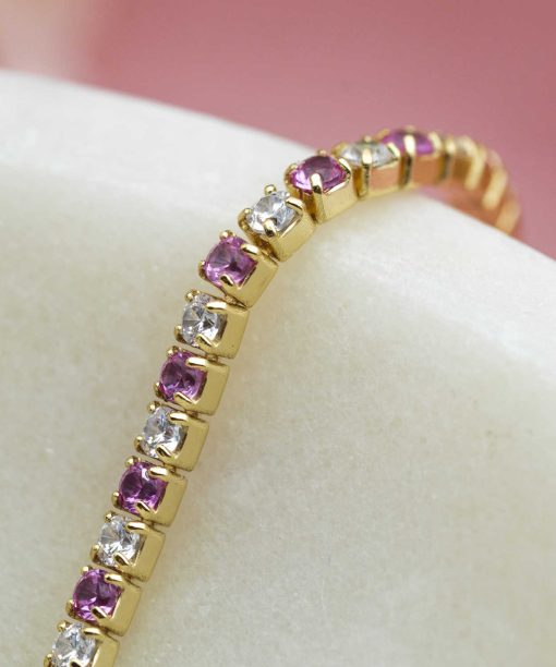 Alternative view of Armbånd i sølv med zirkonia