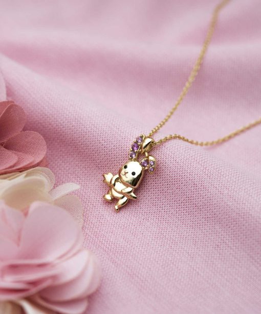 Alternative view of Smykke i sølv med zirkonia kanin