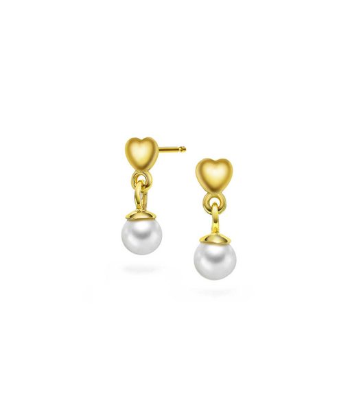 Øredobber i sølv med perle