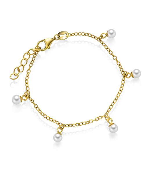Armbånd i sølv med perle