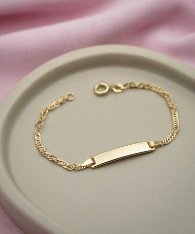 Alternative view of Armbånd i gull med plate 2,32 mm