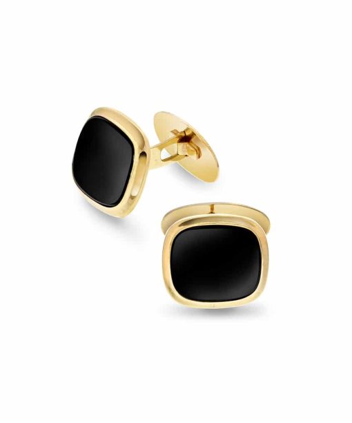 Christophersen Gult Gull Mansjettknapperonyx 12x14