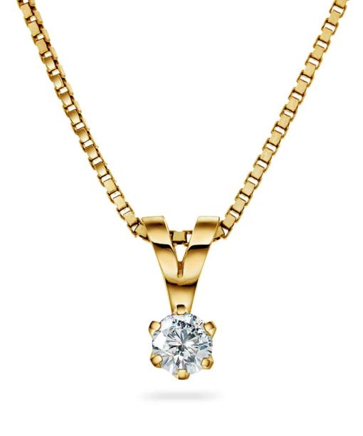 Polaris anheng i gull, Diamant 0.30ct (TWSI)