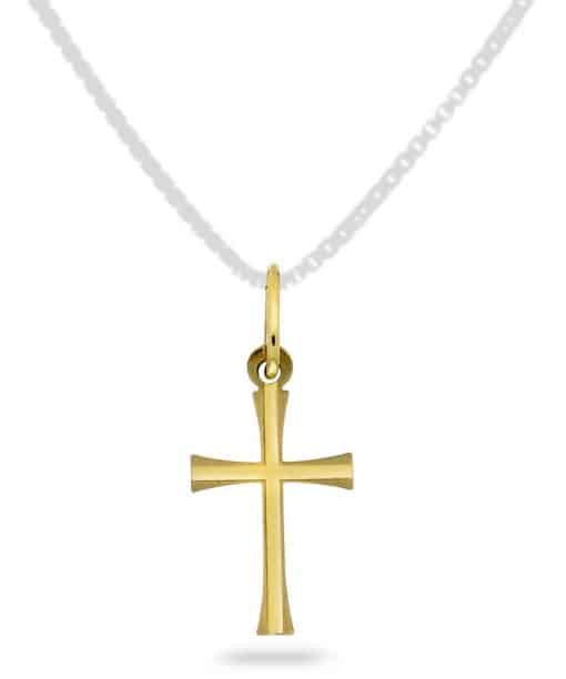 Korssmykke i gult gull 20,5mm