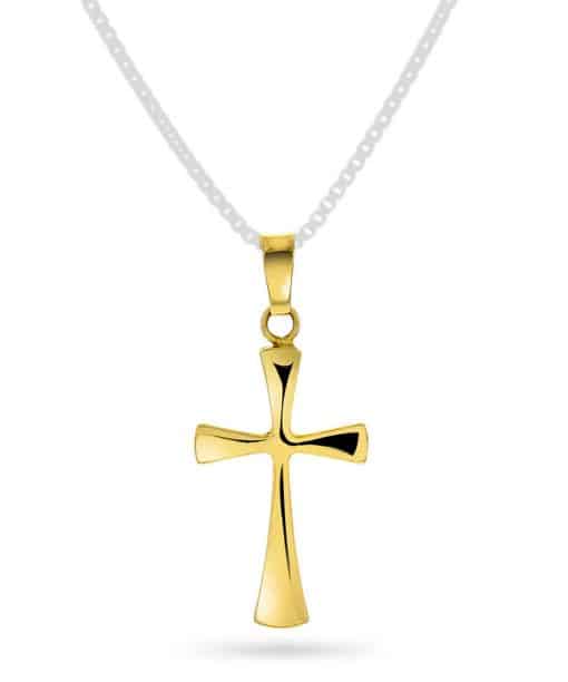 Korssmykke i gult gull 26,5mm