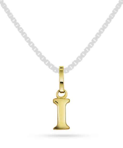 Bokstavsmykke i gult gull, I-anheng
