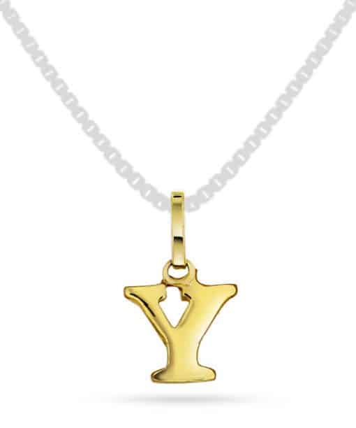 Bokstavsmykke i gult gull, Y-anheng