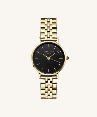 Rosefield Small Edit Black Gold 26mm