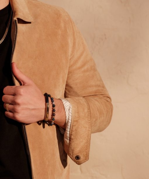 Alternative view of Arock Eddie Armbånd i Stål med Edelstener Navy - Gullforgylt,14K