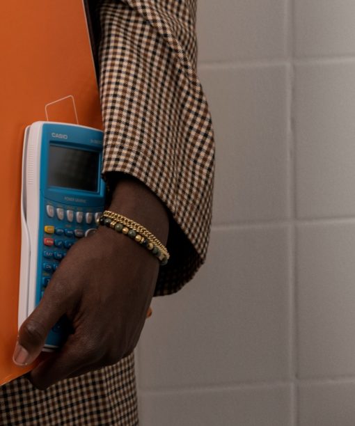 Alternative view of Arock Eddie Armbånd i Stål med Edelstener Grønn - Gullforgylt,14K