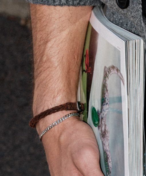 Alternative view of Arock Jake Armbånd i Italiensk Lær Brun