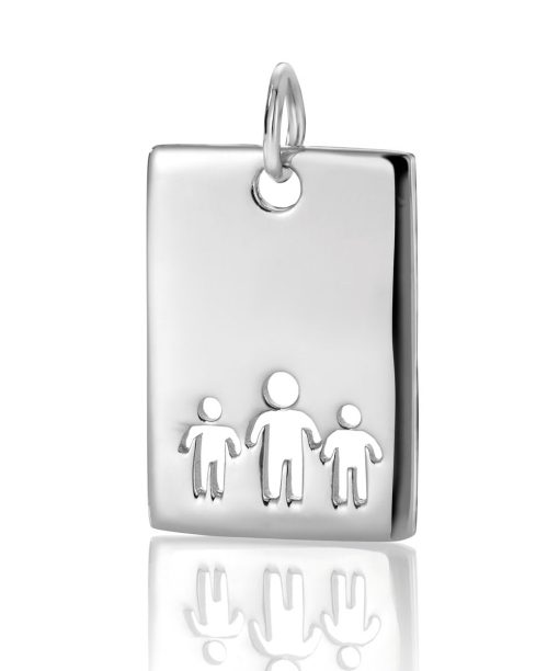 EIK Barn - 3 barn Anheng i sølv, tre barn