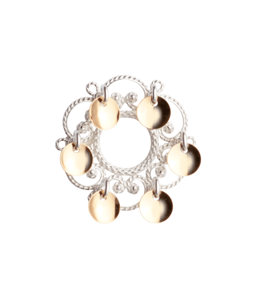 Sølje, kvit/forgylt