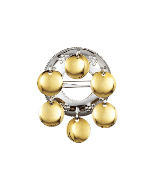 Sølje, kvit/forgylt