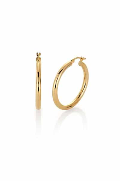 Klassiske Øreringer i Gull 3x30mm