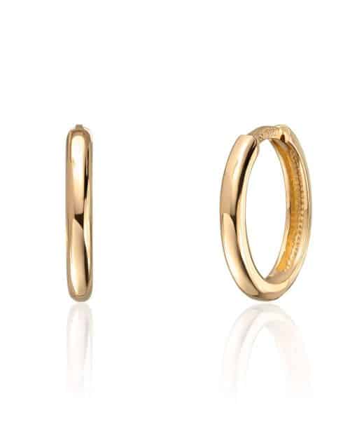 Øreringer i Gull 2x14mm