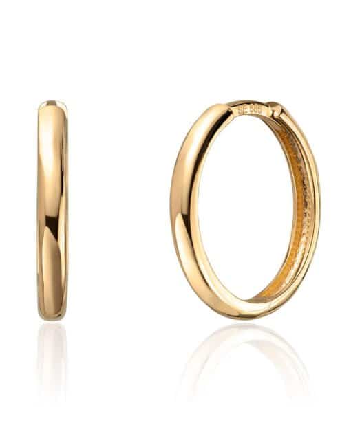 Øreringer i Gull 2.3x17mm