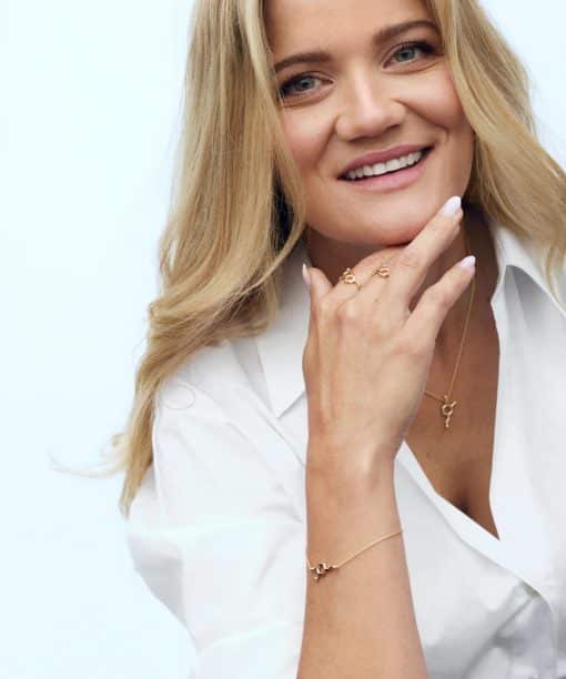 Alternative view of Sandra Lyng, Seratonin glede armbånd i forgylt sølv