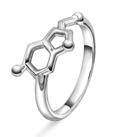 Seratonin glede ring i sølv