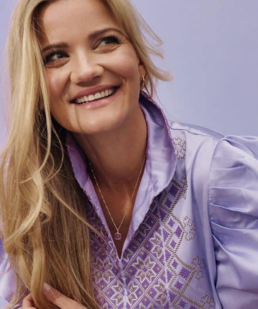 Alternative view of Sandra Lyng, Smykke i forgylt sølv med ametyst RO