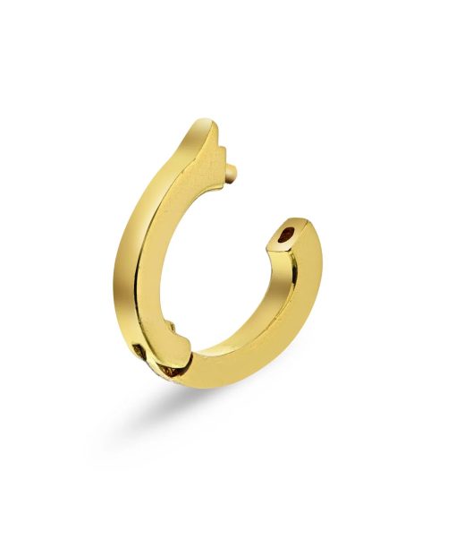 Alternative view of Hooked charmlås i 925 forgylt sølv