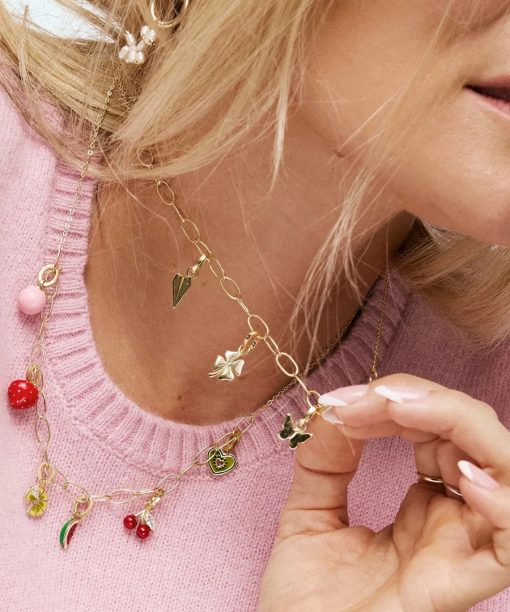 Alternative view of Berry Cute charm i 925 forgylt sølv