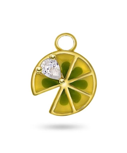 Lime Light charm i 925 forgylt sølv