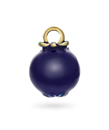 Blue Bloom charm i 925 forgylt sølv