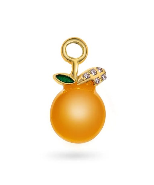 Orange Crush charm i 925 forgylt sølv