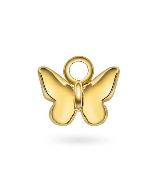 Fly By charm i 925 forgylt sølv