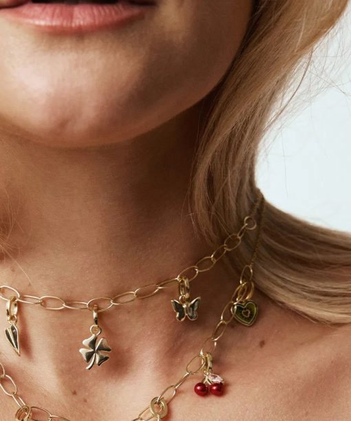 Alternative view of Fly By charm i 925 forgylt sølv