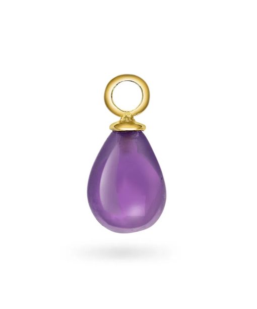 Purple Haze charm i 925 forgylt sølv