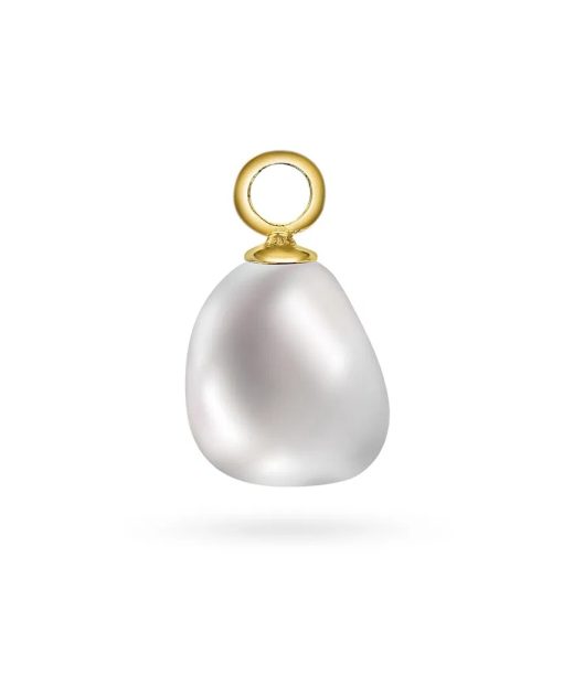 Pearlfect charm i 925 forgylt sølv