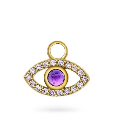Eye Got You charm i 925 forgylt sølv