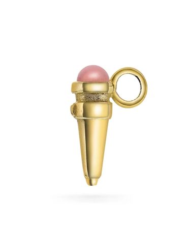 Sing Star charm i 925 forgylt sølv