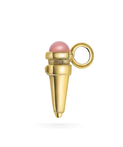 Sing Star charm i 925 forgylt sølv