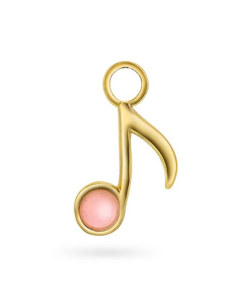 Note to Self charm i 925 forgylt sølv