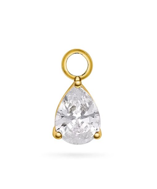 Bling Bling charm i 925 forgylt sølv