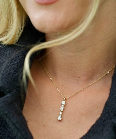 Alternative view of Pan Jewelry - Diva Drop smykke i 925 forgylt sølv