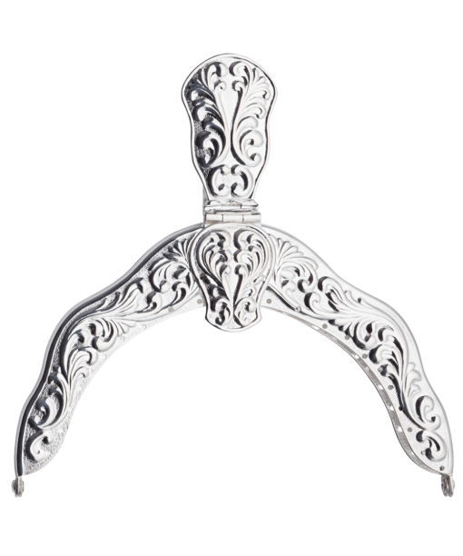 Veskelås forsølva, kvit