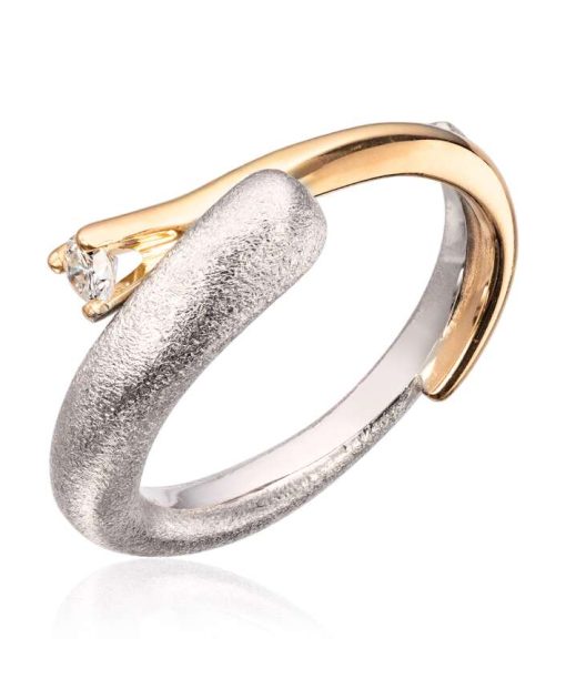 Lene Visholm Ring 0.10ct Wsi 2 farget 585