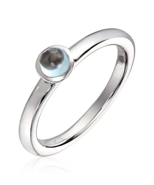 Lene Visholm Ring topas hvit 585