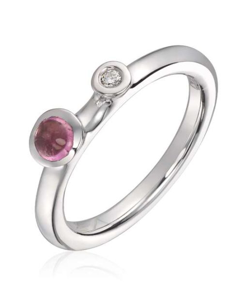 Lene Visholm Ring 0.02ct Wsi rosa turmalin hv 585