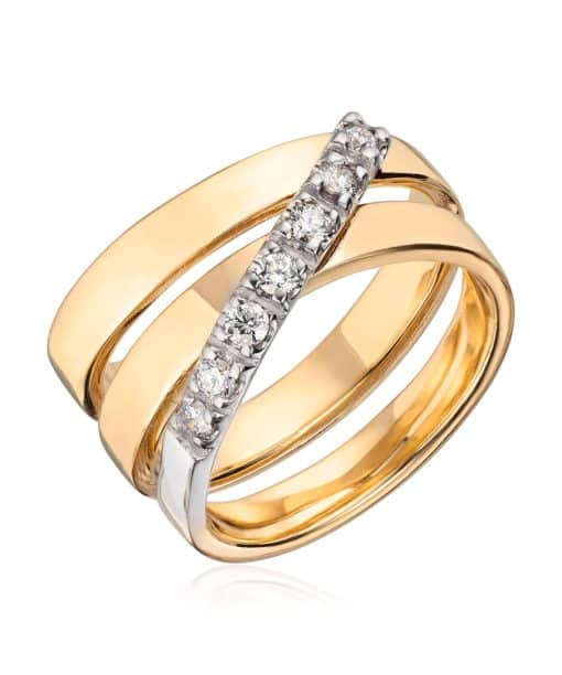 Lene Visholm Ring 0.21ct 2 farget 585