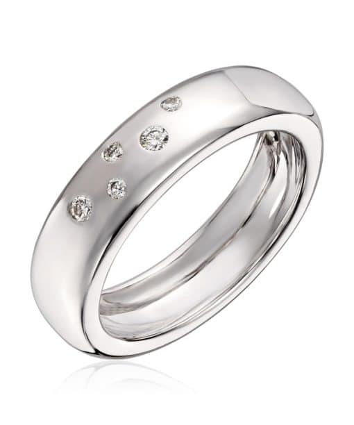 Lene Visholm Ring 0.07ct Wsi hvit 585